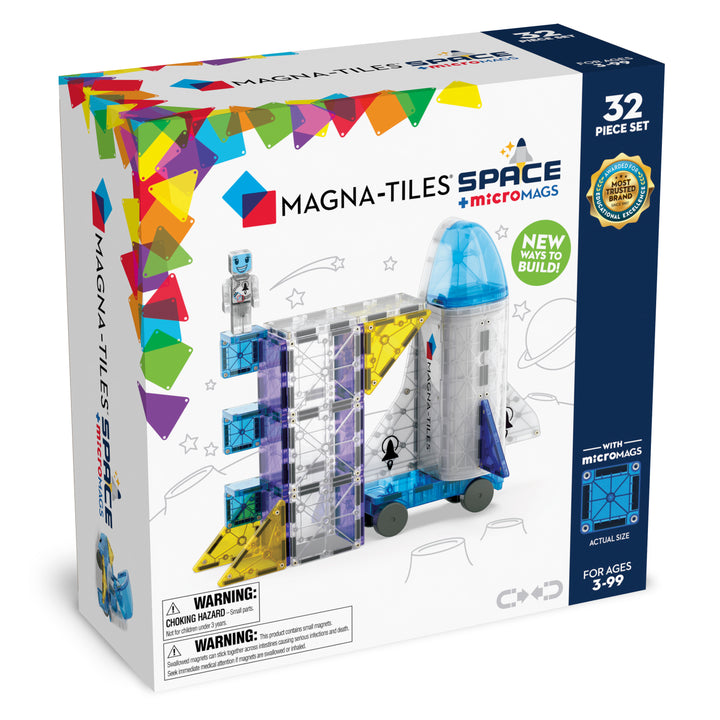 Magna-Tiles - Space + microMAGS (32pc)