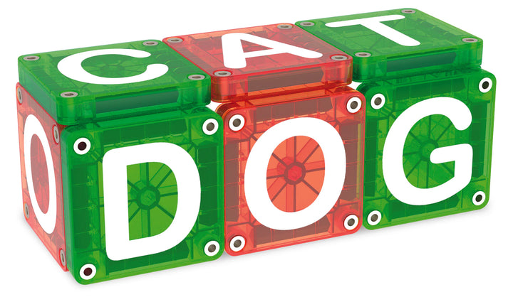Magna-Tiles - microMAGS - Learn Letters Set (56pc)