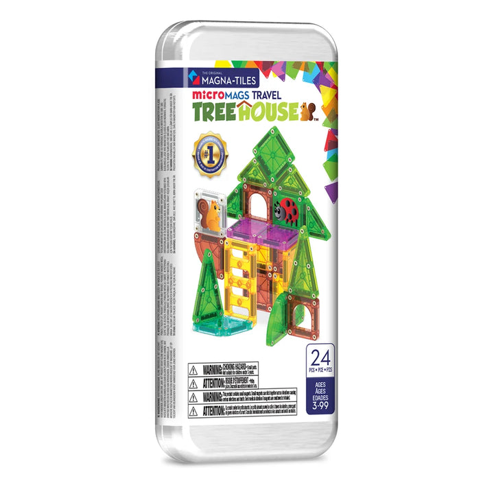 Magna-Tiles - microMAGS Travel Set - Treehouse (24pc)