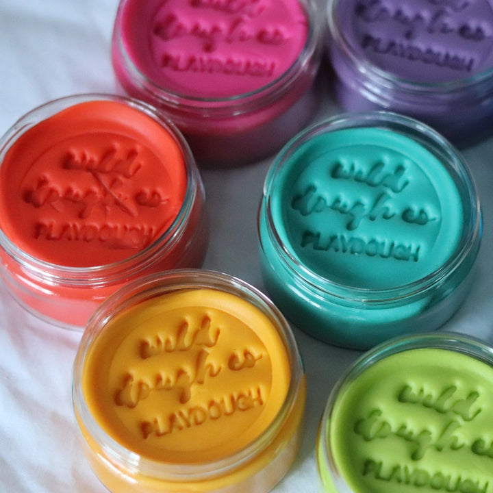 Rainbow Brights Scented Playdough - Sea Glass Teal (280g Jar)