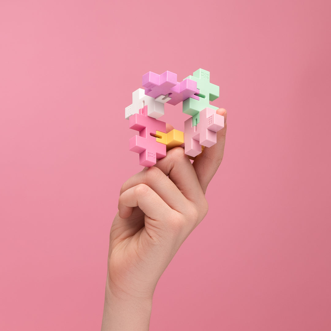 Plus-Plus - Hexel Fidget Toy - Bubblegum