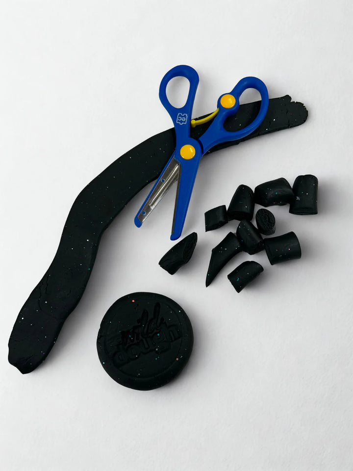 Glitter Scented Playdough - Galaxy Black Playdough (280g Jar)