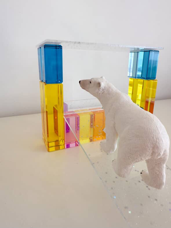 Glitter Rectangle - Building Platform Set (4pc)