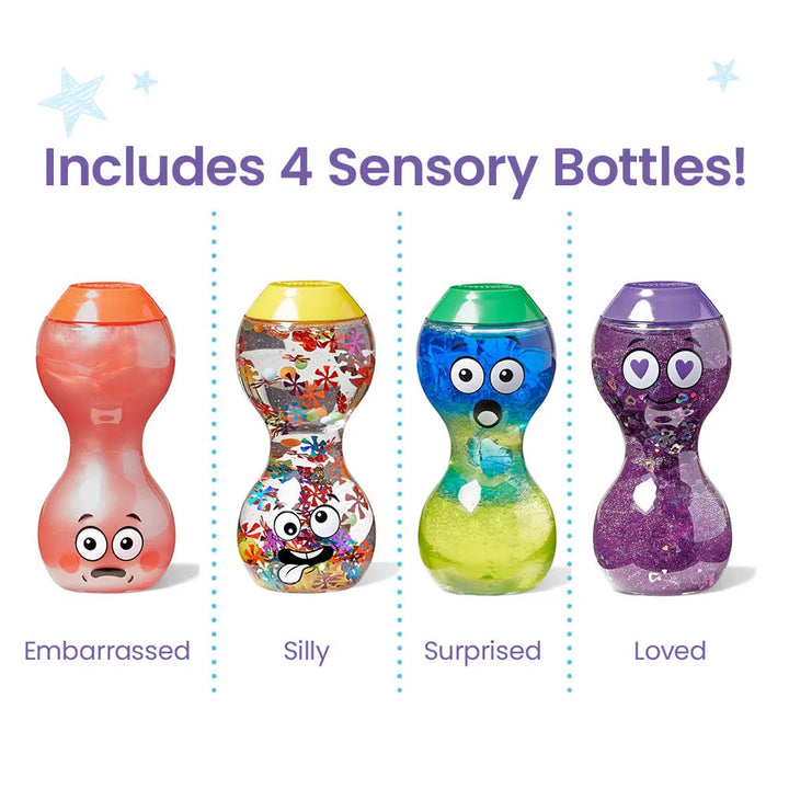 Express Your Feelings Sensory Bottles - Embarrassed, Silly, Surprised & Loved