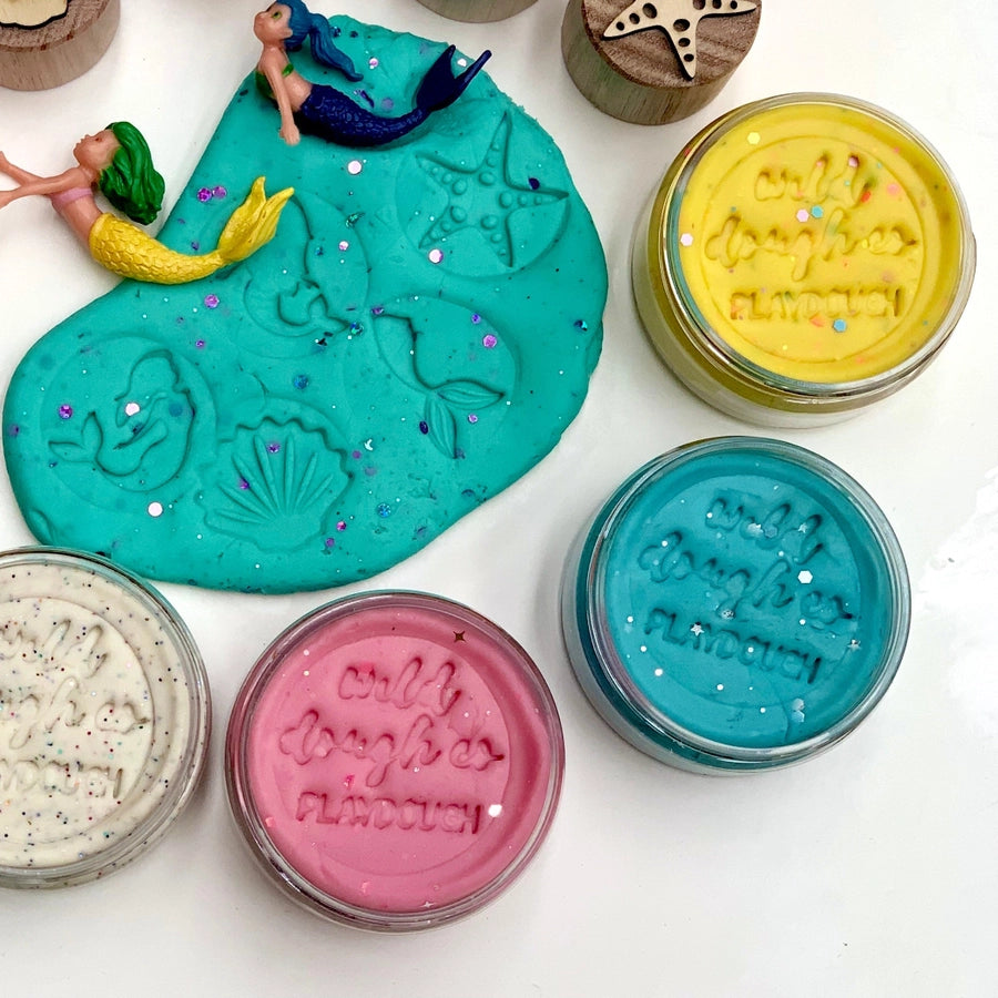 Glitter Scented Playdough - Mermaid Mint (280g Jar)