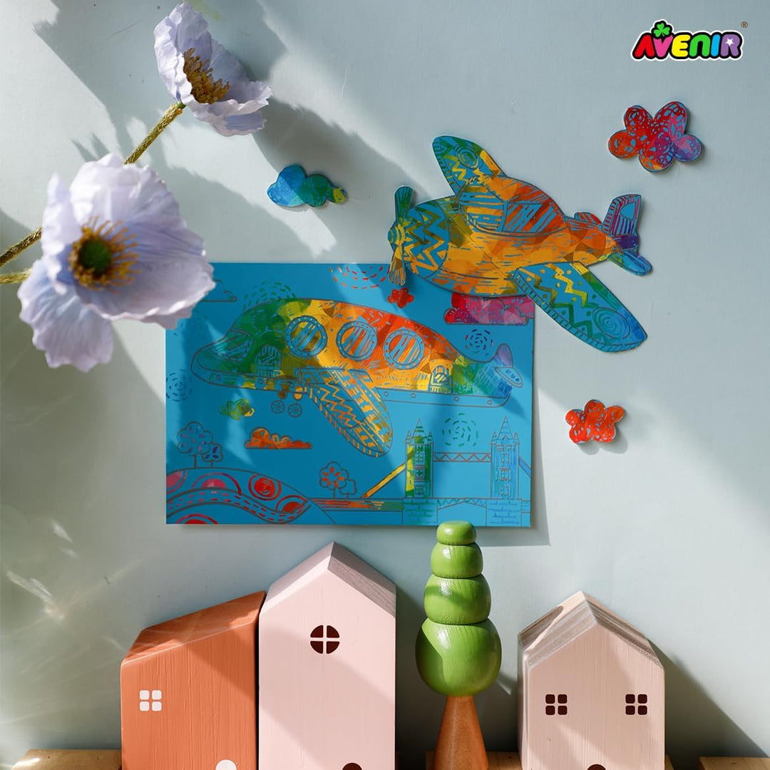 Avenir - MINI Scratch Book Set - Airplane