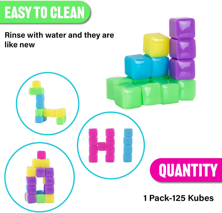 StickiKubes - Neon Brights Tub (125pc)