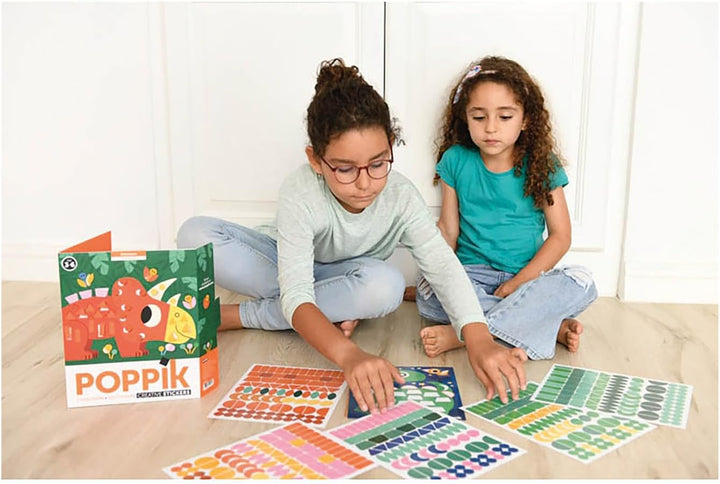 Poppik - Panorama Poster & Sticker Set - Dinosaurs