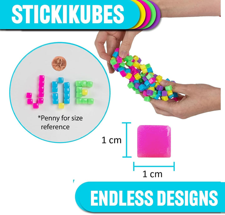 StickiKubes - Neon Brights Tub (125pc)