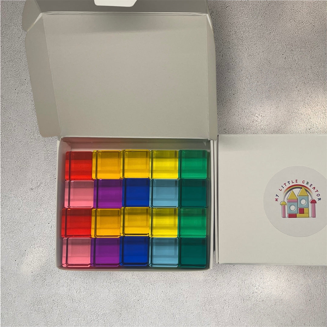 Lucite Bright Cubes (20pc Set)