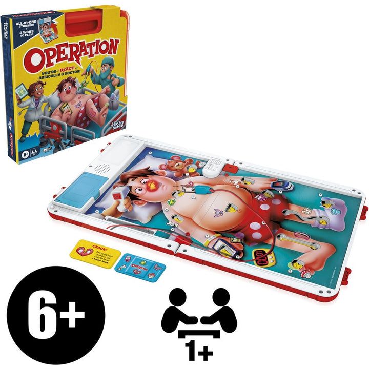 Classic Operation - Electronic Board Game (All-in-One Carrying Case)