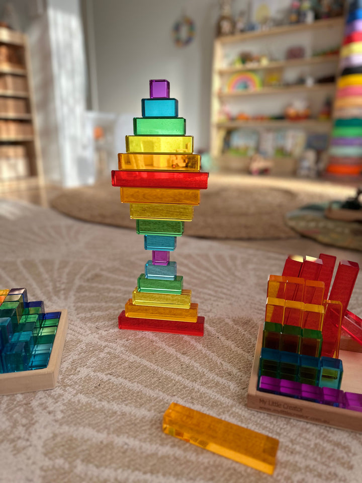 Lucite Rainbow Stairs (12pc Set)