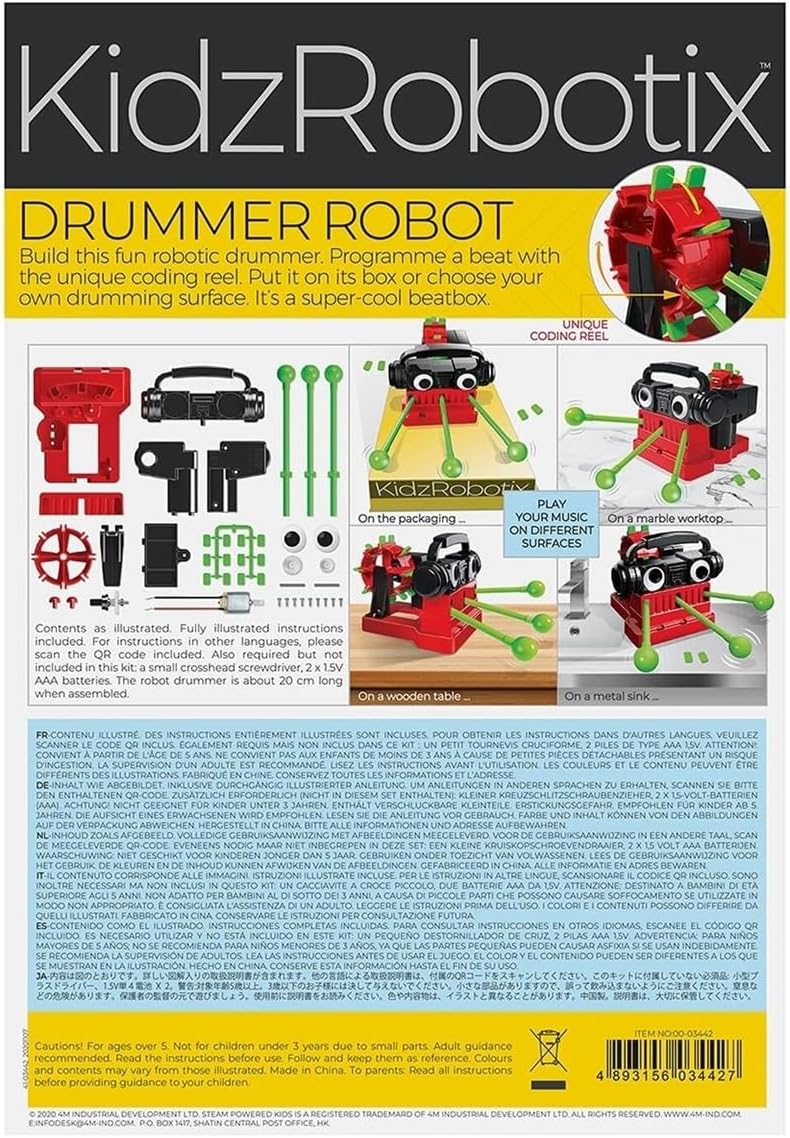 4M - KidzRobotix - Drummer Robot