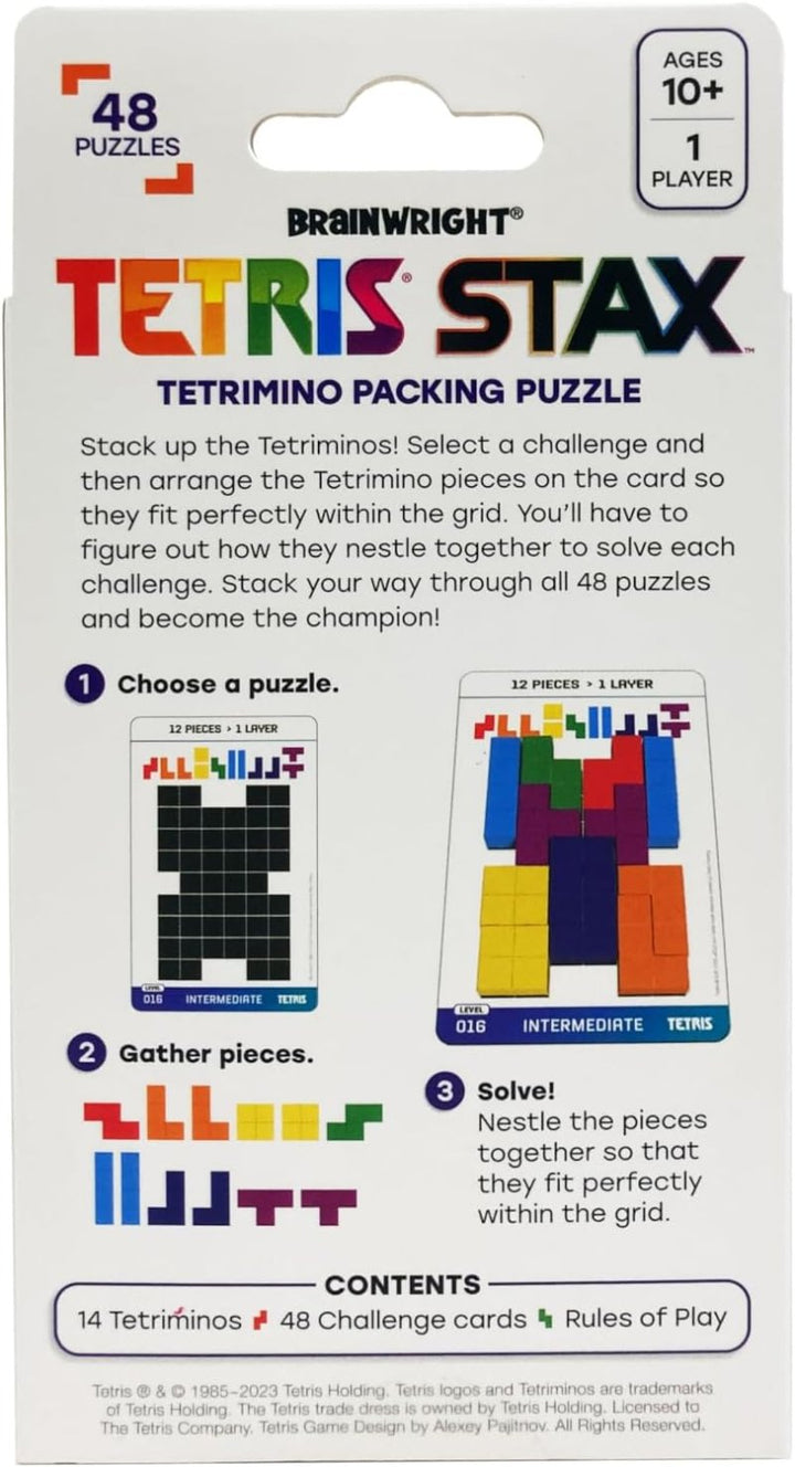 Brainwright - Tetris STAX - Tetromino Packing Puzzle Game