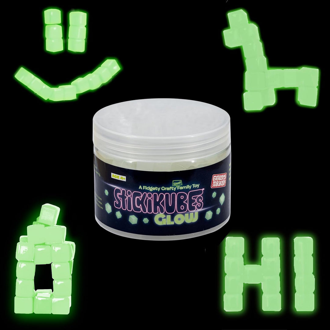 StickiKubes - Glow In The Dark Tub (125pc)