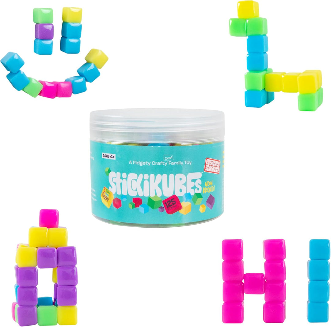 StickiKubes - Neon Brights Tub (125pc)