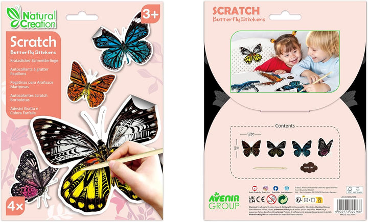 Avenir - Scratch Stickers Set - Butterfly