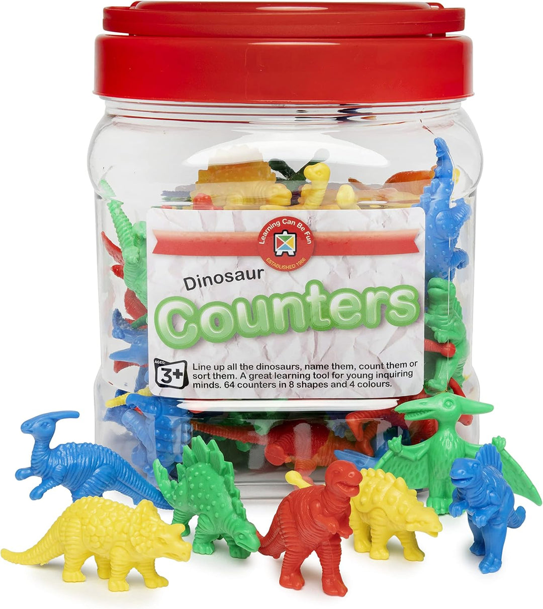 Counters & Sorters - Dinosaurs (Jar of 64)