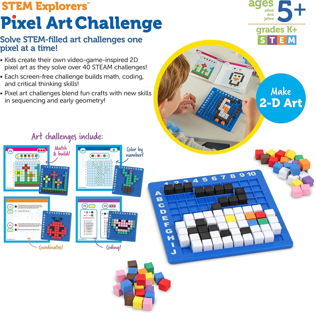 Learning Resources - STEM Explorers - Pixel Art Challenge Set