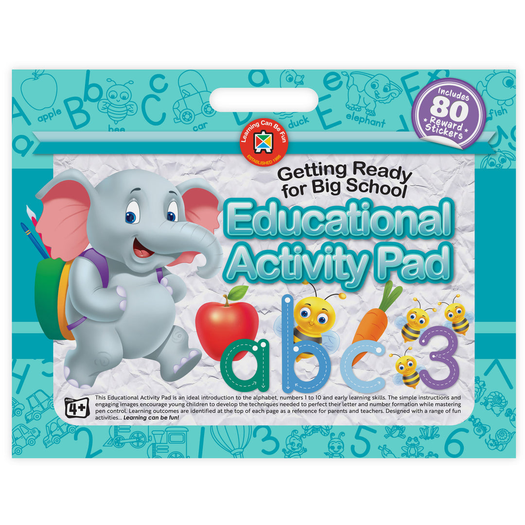 Educational Activity Pad with Handle - Getting Ready For School