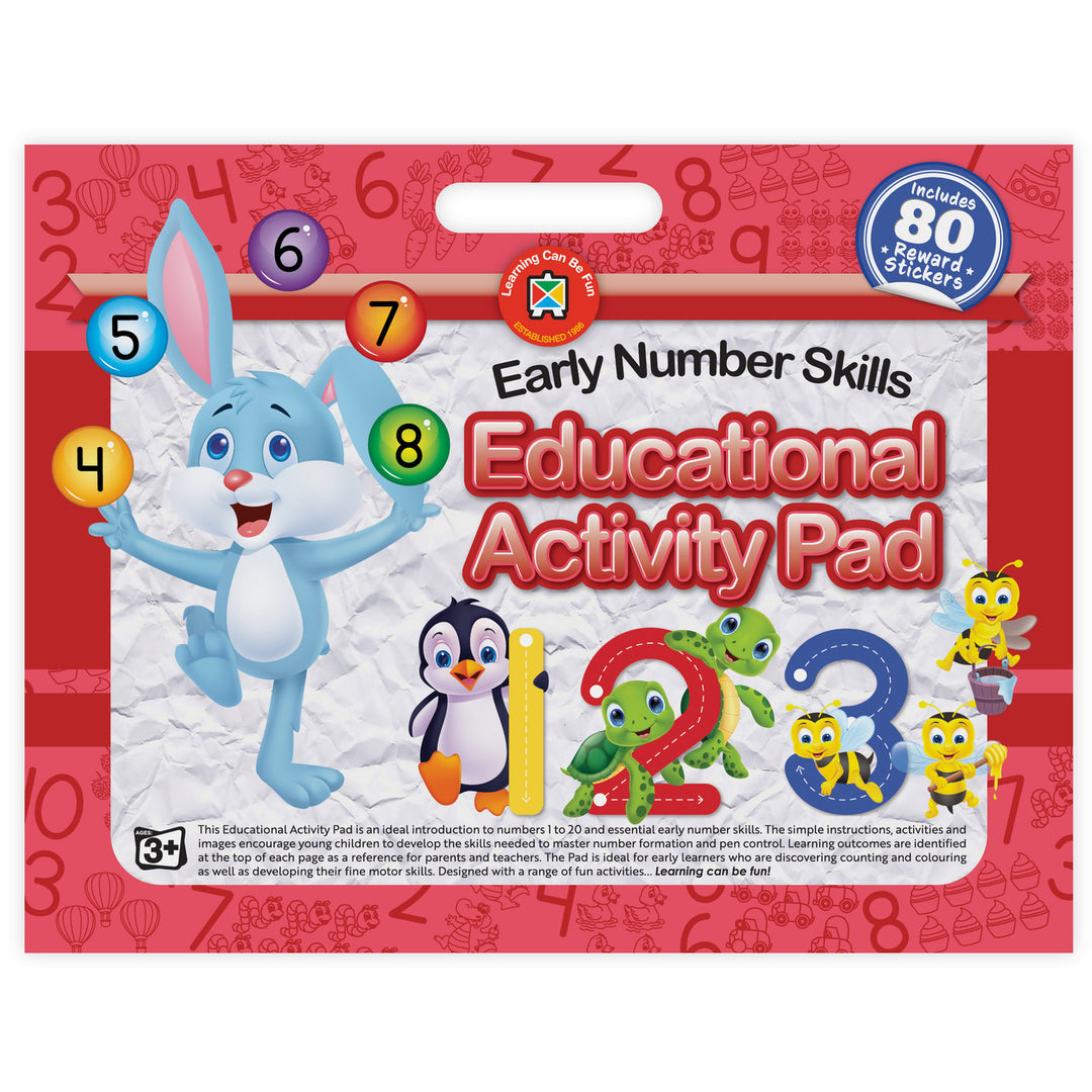 Educational Activity Pad with Handle - Early Numbers