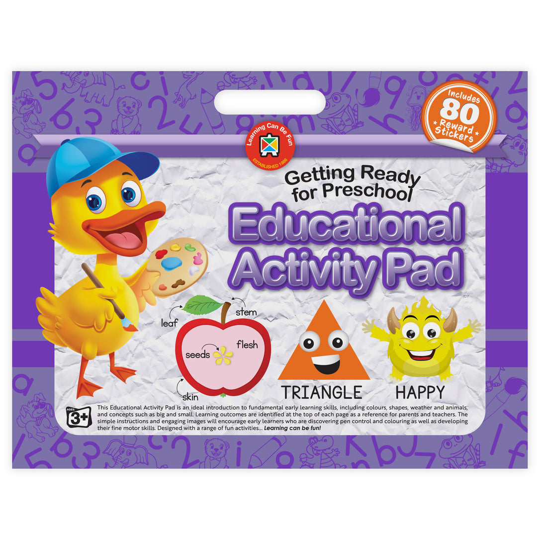 Educational Activity Pad with Handle - Getting Ready For Preschool