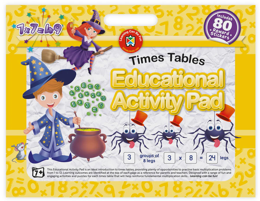 Educational Activity Pad with Handle - Times Tables