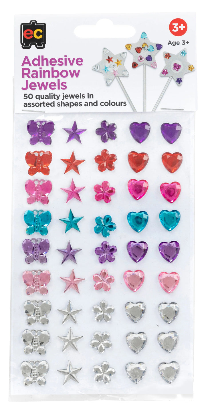 Adhesive Rainbow Jewels (Pack of 50)