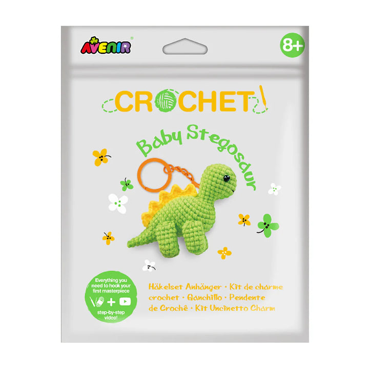 Avenir - Crochet Keychain Kit - Baby Stegosaur
