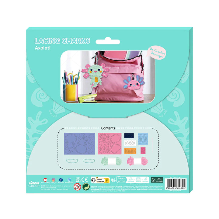 Avenir - Craft DIY Kit - Axolotl Lacing Charms