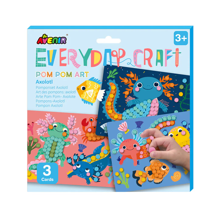 Avenir - Craft DIY Kit - Axolotl Pom Pom Art