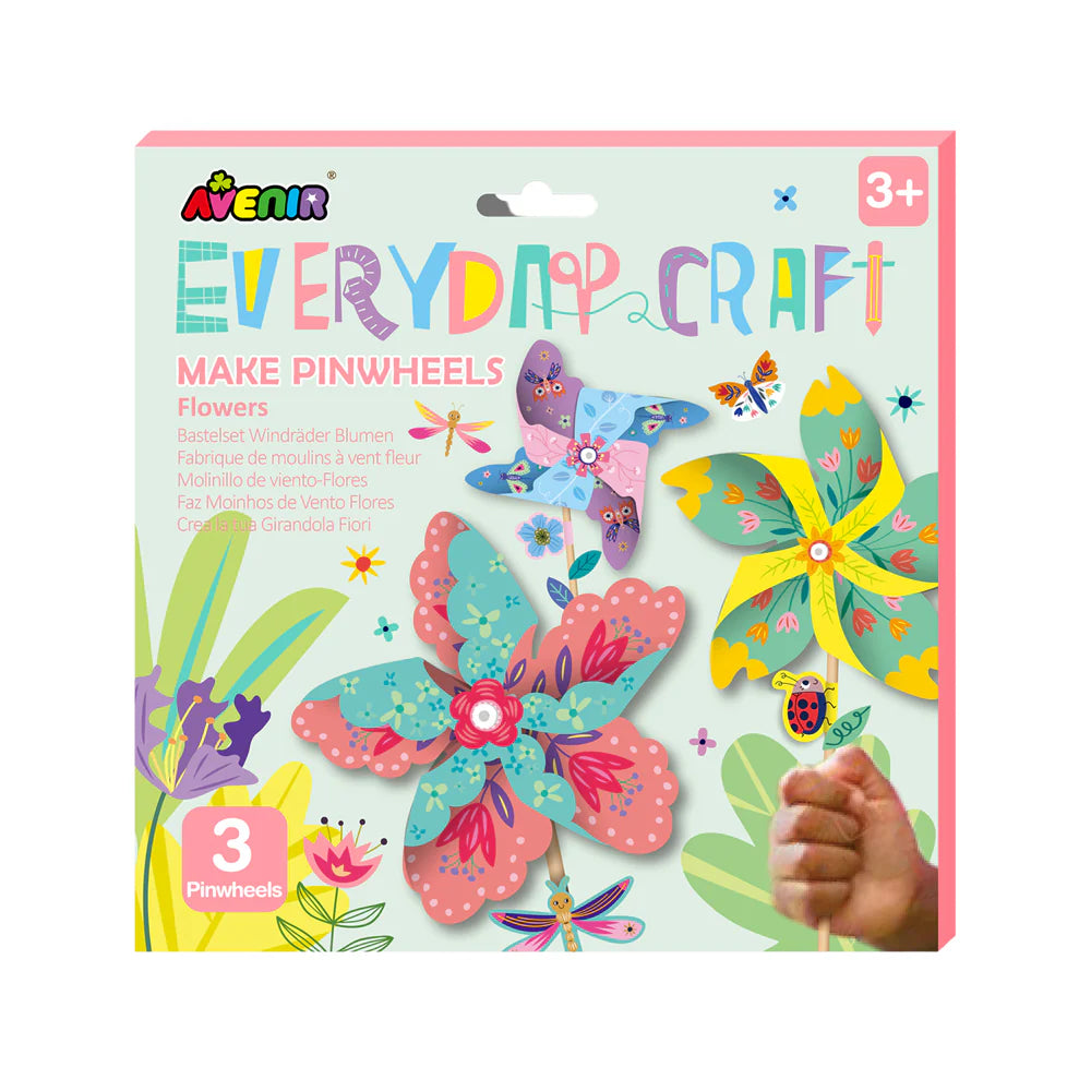 Avenir - Craft DIY Kit - Make Flower Pinwheels