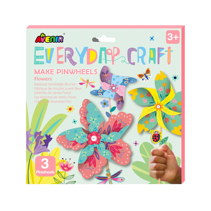 Avenir - Craft DIY Kit - Make Flower Pinwheels