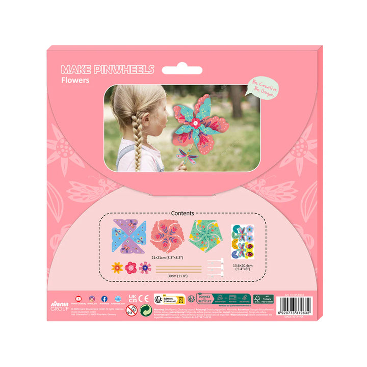 Avenir - Craft DIY Kit - Make Flower Pinwheels