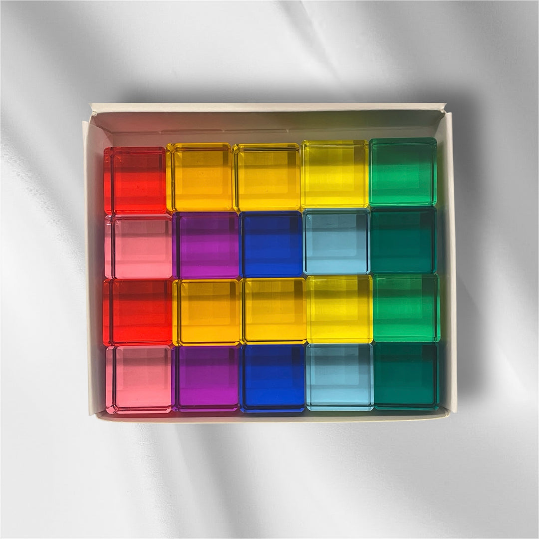 Lucite Bright Cubes (20pc Set)