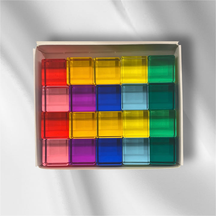 Lucite Bright Cubes (20pc Set)
