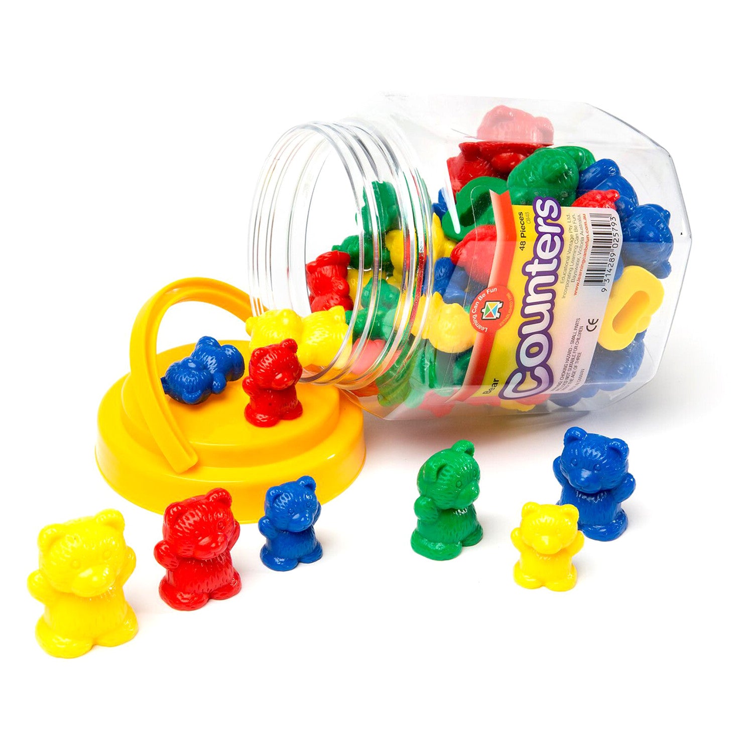 Learning Can Be Fun | Counters & Sorters - Teddy Bears - Jar of 48 ...