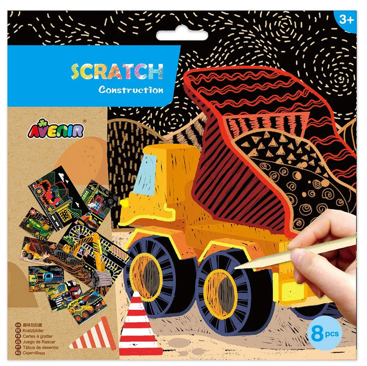 Avenir - Scratch Art Sheets Set - Construction