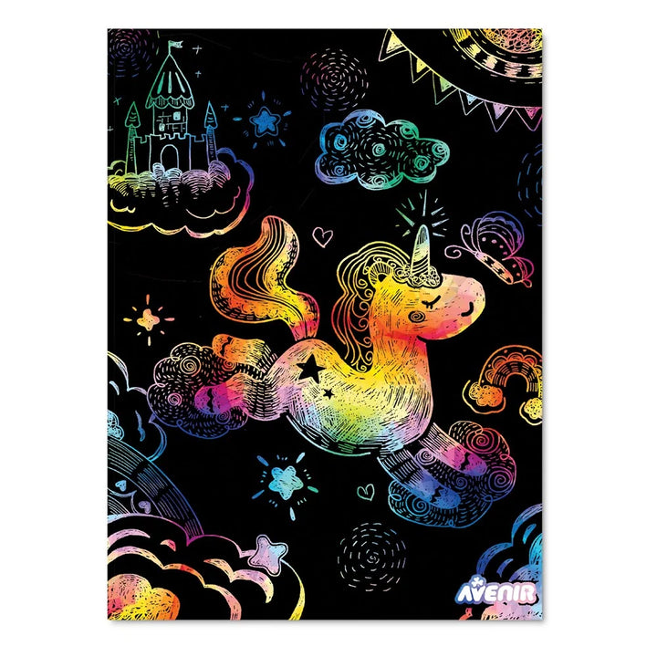 Avenir - Scratch & Stencil Set - Unicorns