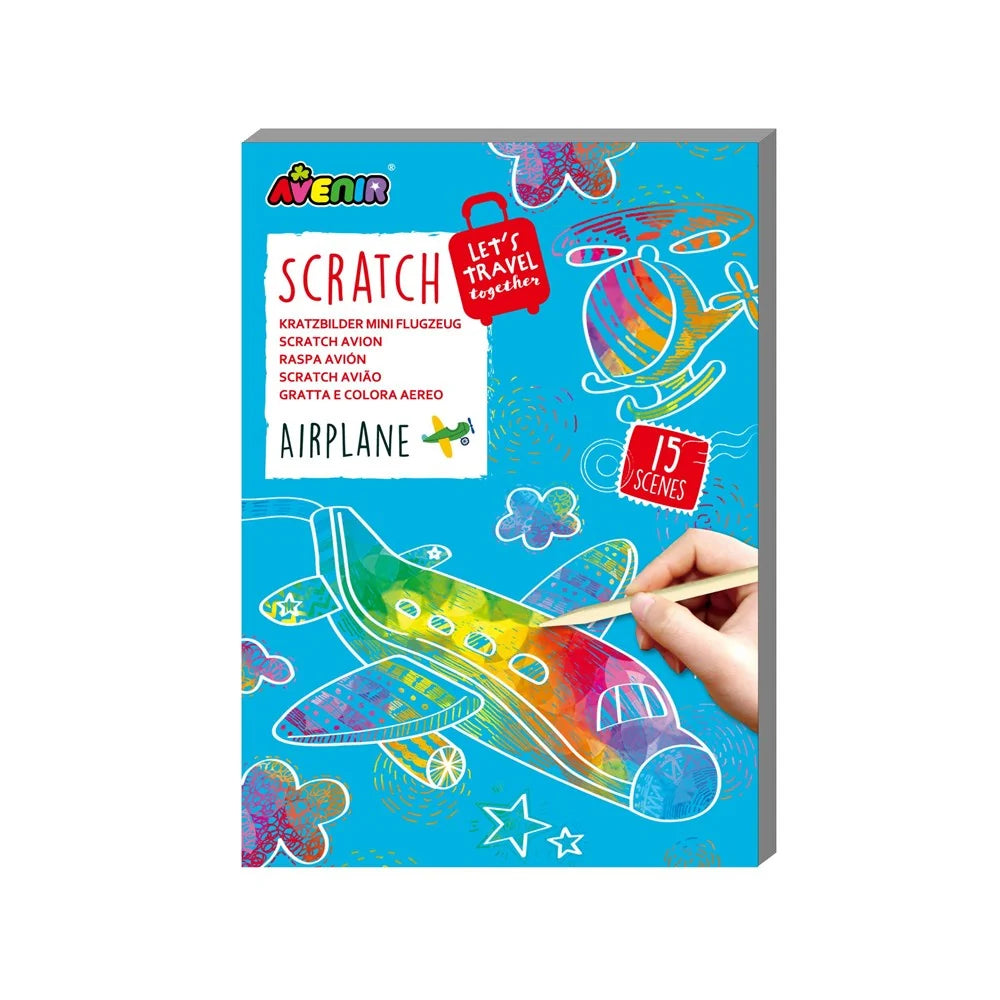 Avenir - MINI Scratch Book Set - Airplane
