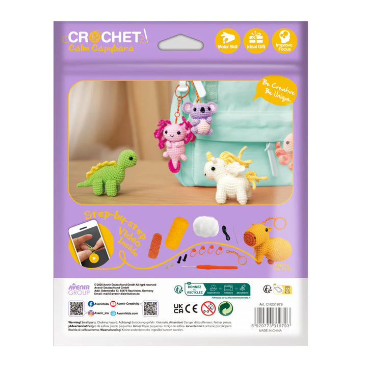 Avenir - Crochet Keychain Kit - Calm Capybara