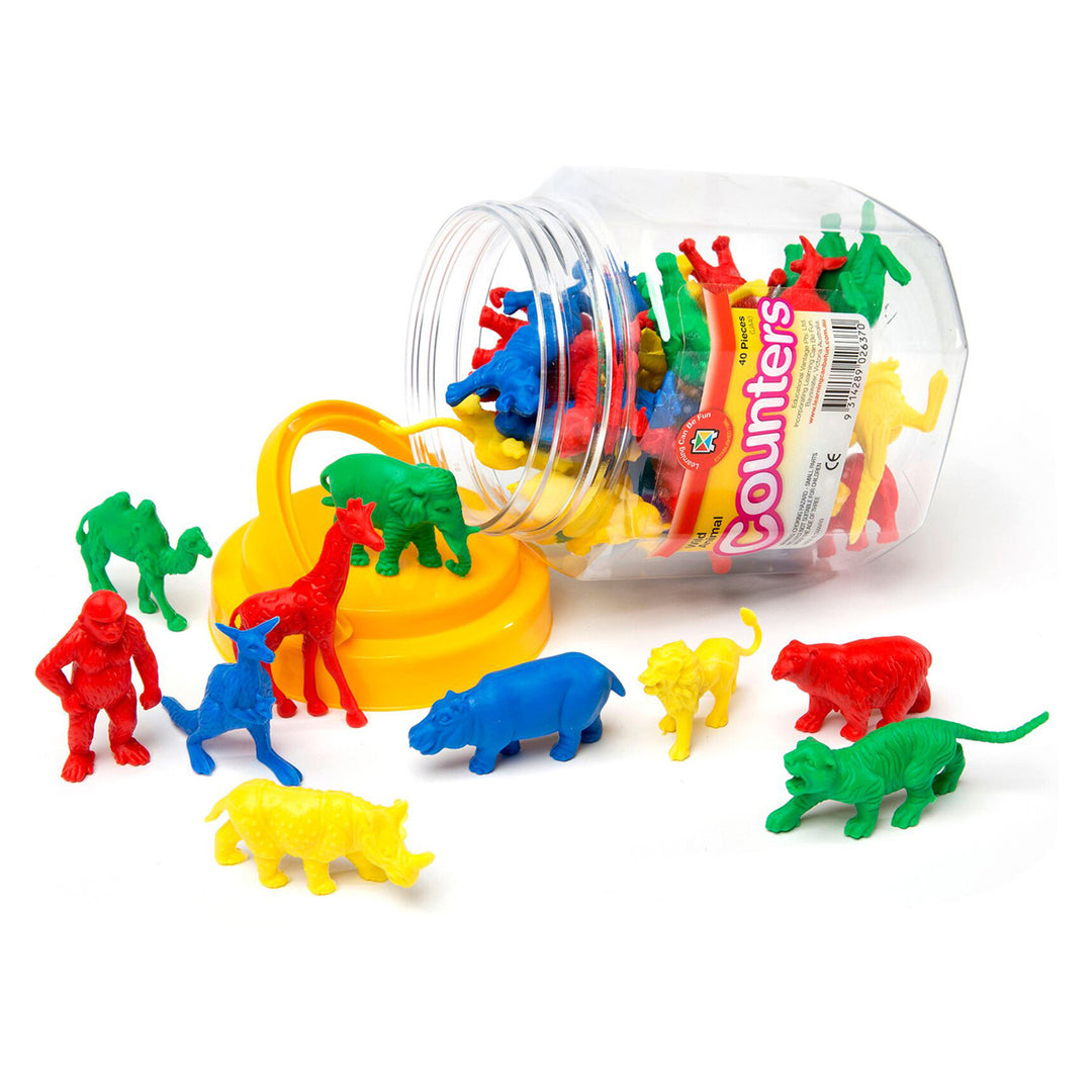 Counters & Sorters - Wild Animals (Jar of 40)