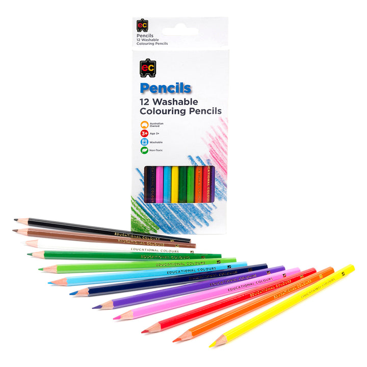 EC - Hexagonal Colouring Pencils (12pk)