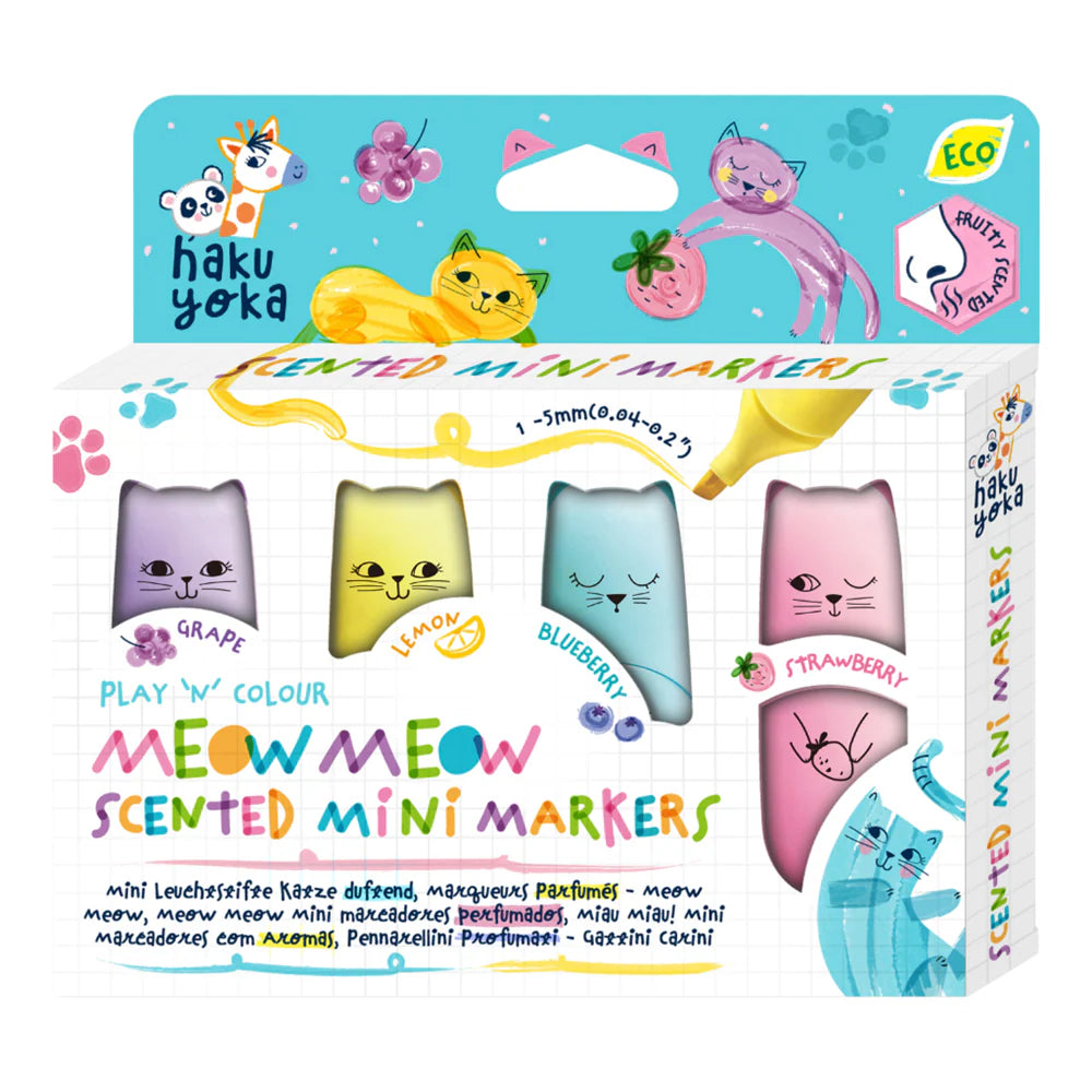 Haku Yoka - Mini Markers - Meow Meow Scented (4pk)