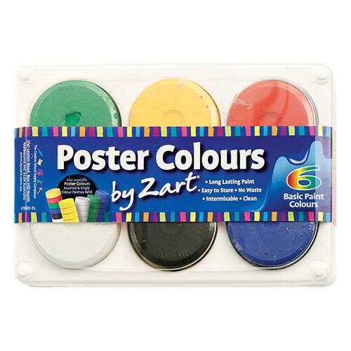 Zart - Poster Colours 6s Paint - Basic Palette