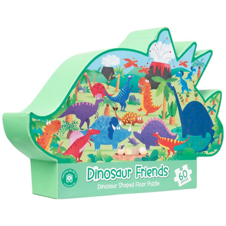 Dinosaur Friends  - Dino Shaped Floor Puzzle (60pc)