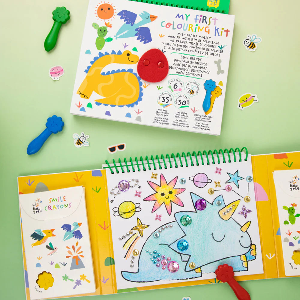 Haku Yoka - My First Colouring Kit - Dino Friends