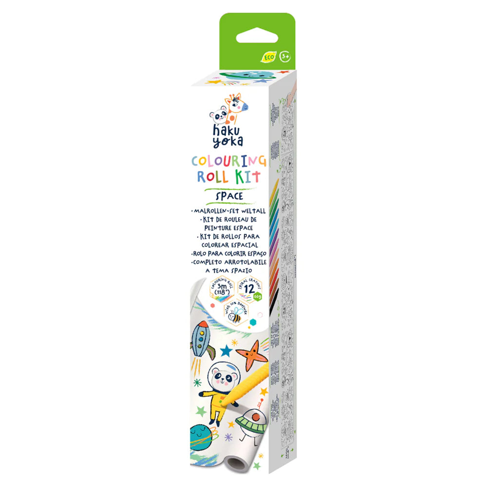 Haku Yoka - Colouring Roll Set - Space (3 Metre Long)