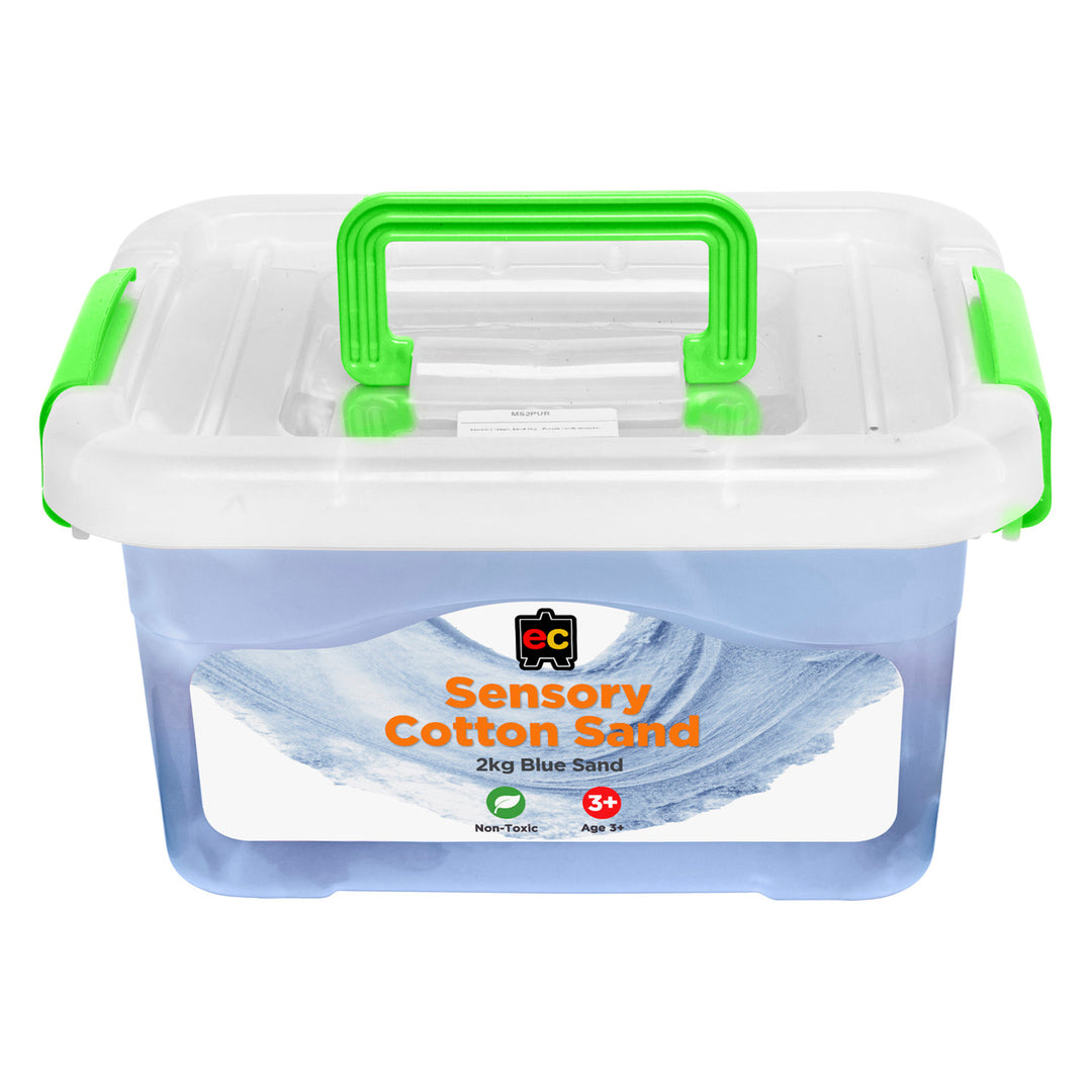 EC - Sensory Cotton Sand - Blue (2kg Tub)