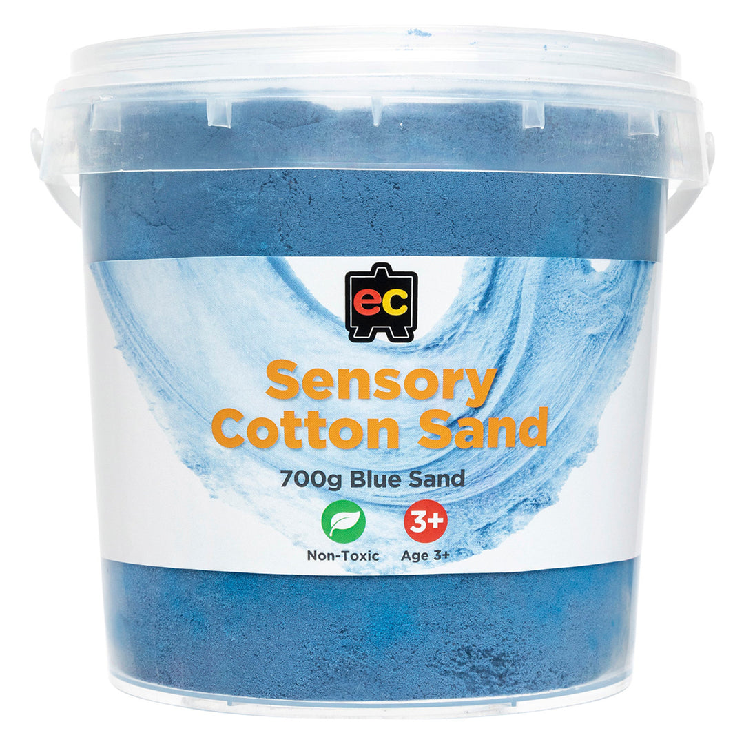 EC - Sensory Cotton Sand - Blue (700g Tub)